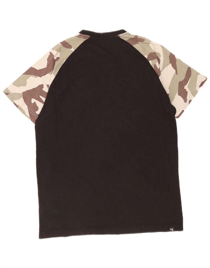 Puma T-Shirt Graphique Homme Noir Large Camouflage