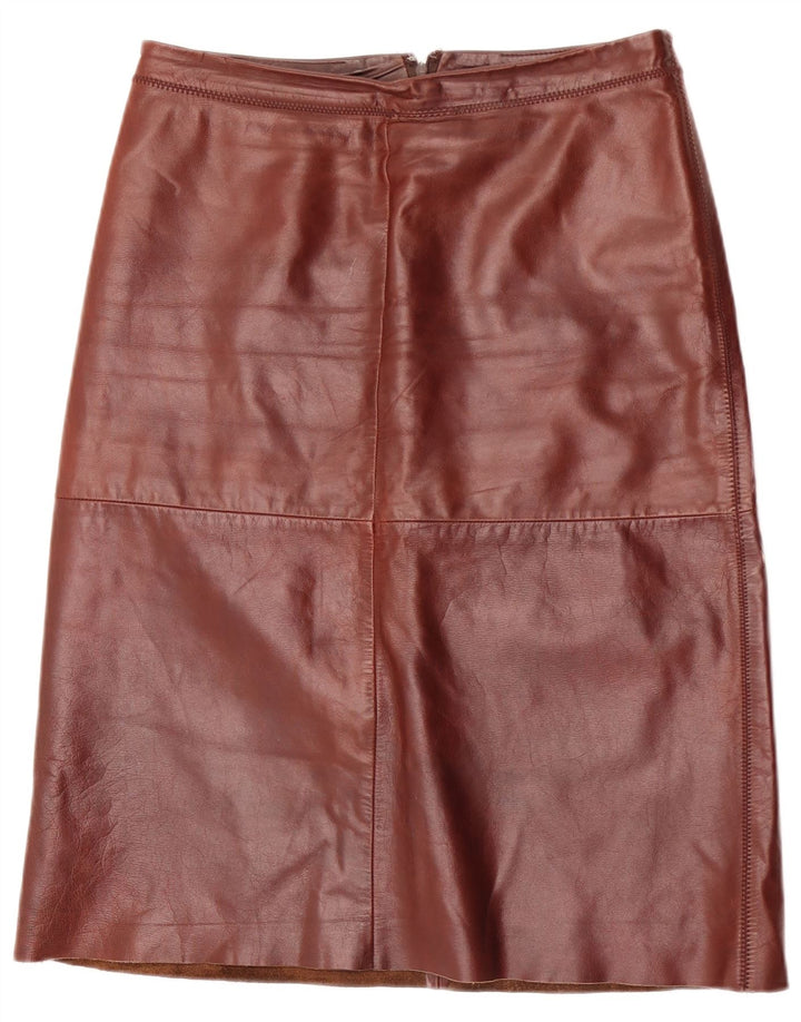 Gap Jupe en cuir femme US 10 Large W30 Cuir marron