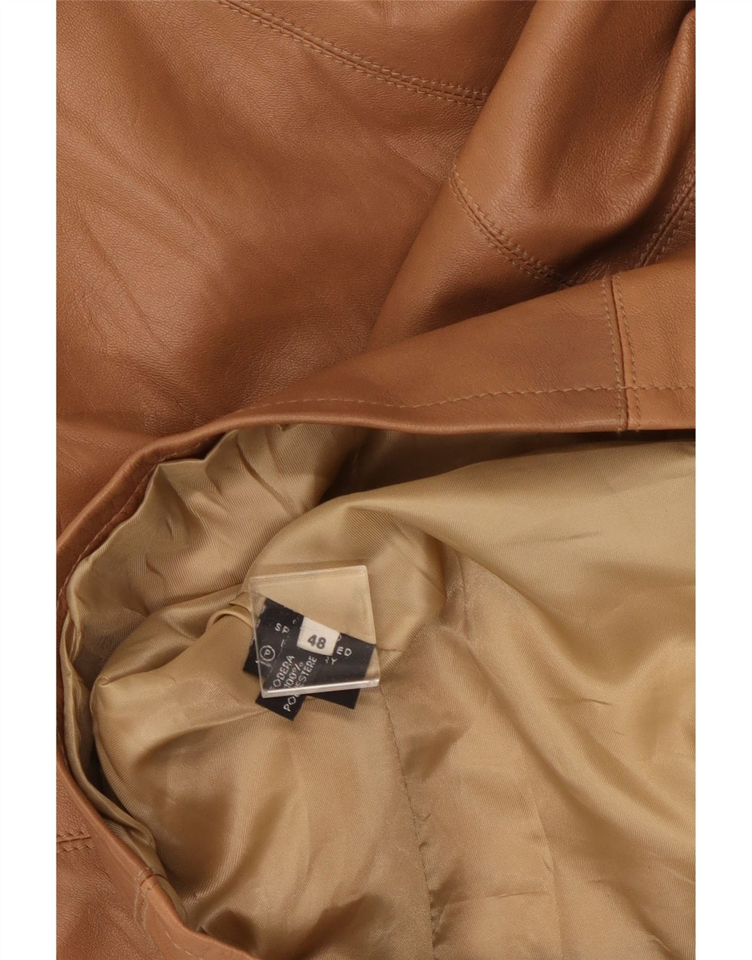 Veste en cuir femme VINTAGE IT 48 XL Cuir marron