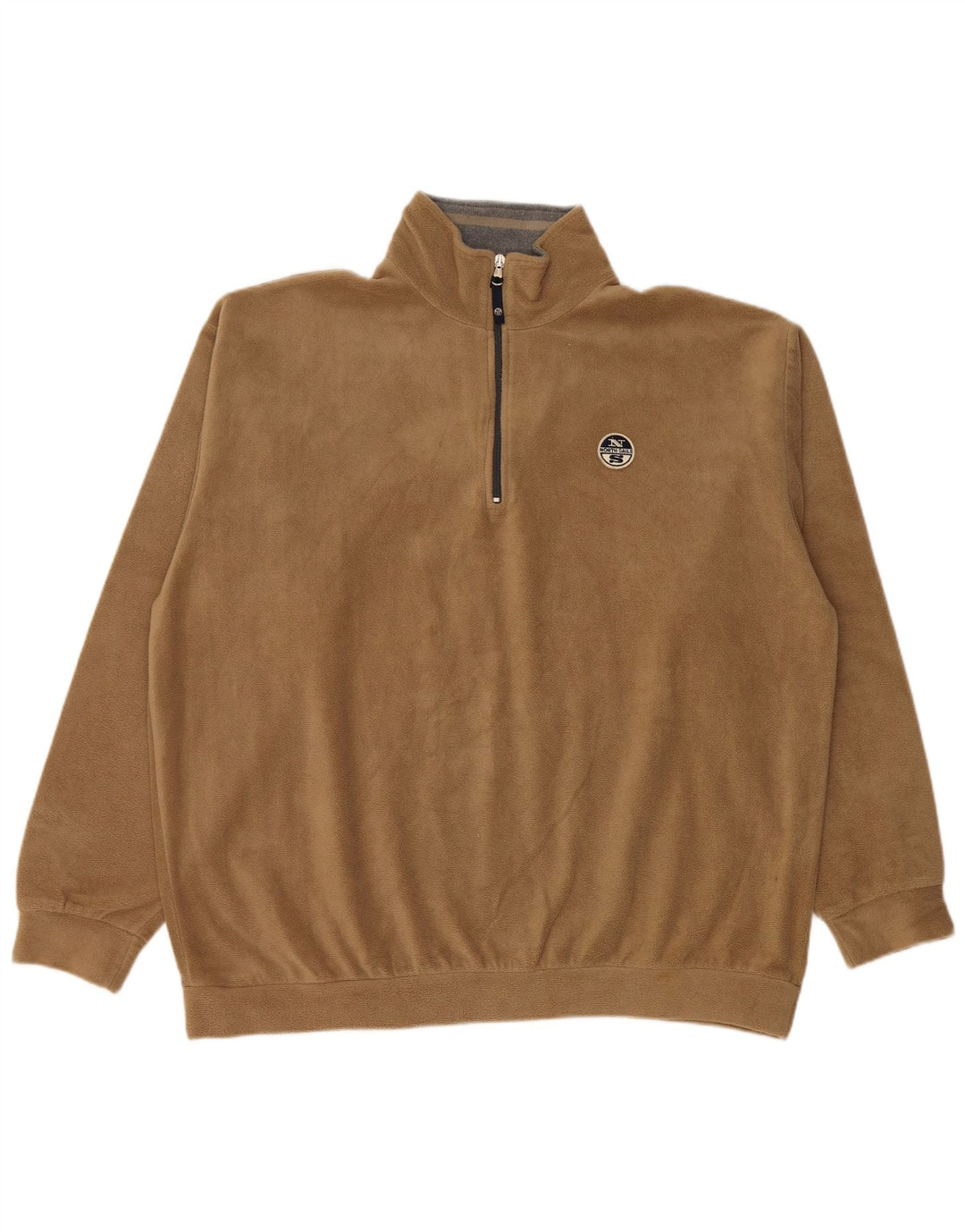 NORTH SAILS Pull polaire à col zippé pour homme 2XL Beige Polyester