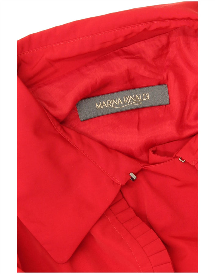 Marina Rinaldi Trench-coat croisé pour femme UK 16 Large Rouge