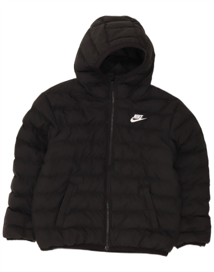 NIKE Veste matelassée à capuche pour garçon 10-11 ans Noir moyen Polyester