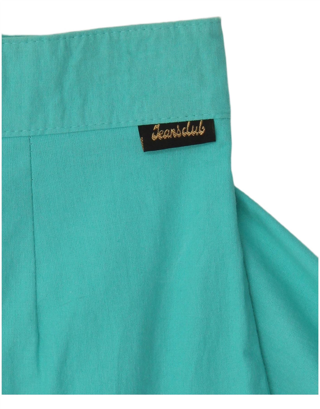 VINTAGE Pantalon Chino Taille Haute Femme W28 L27 Coton Turquoise