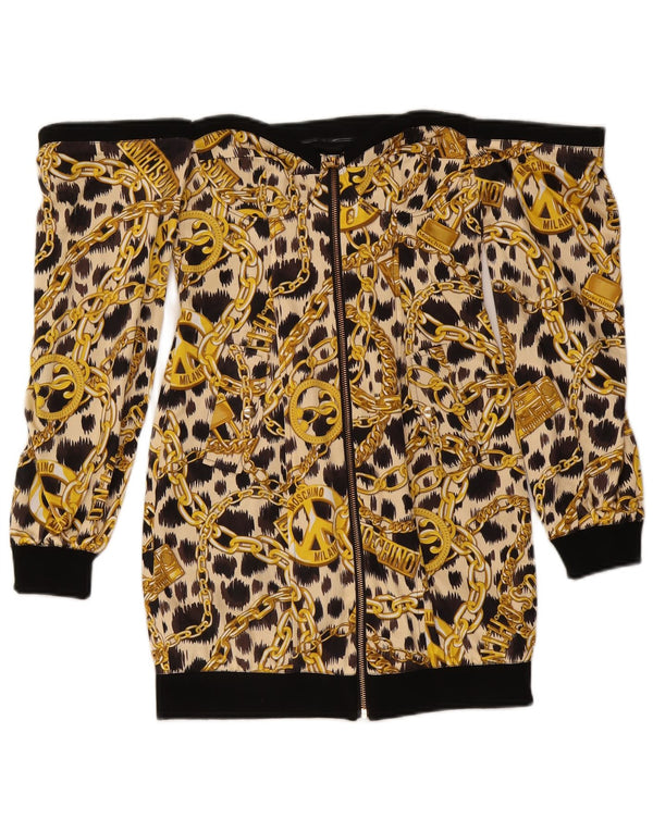 H&MOSCHINO Robe zippée à épaules dénudées pour femme IT 36 XS Jaune Colourblock