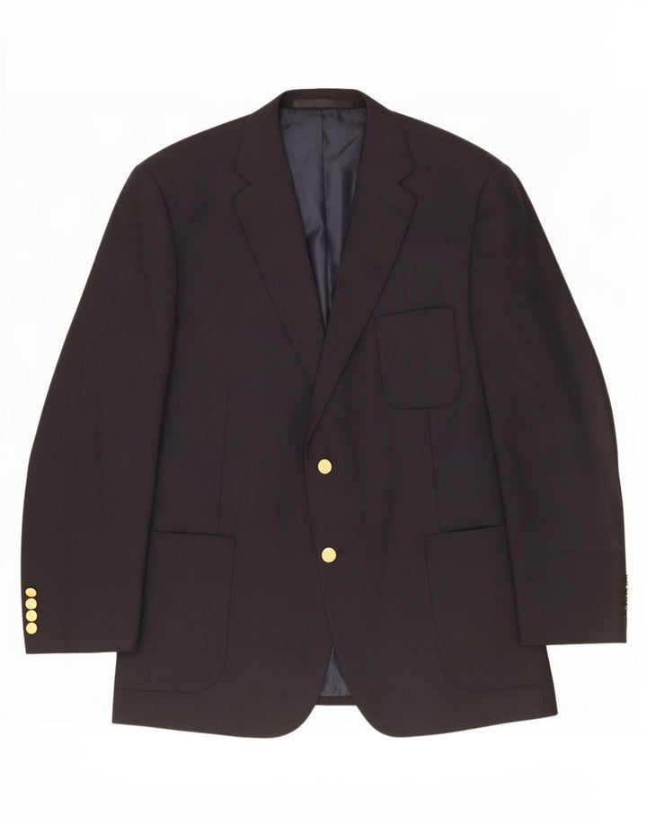 Marks & Spencer Veste blazer à 2 boutons pour homme Taille 44 XL Viscose noire