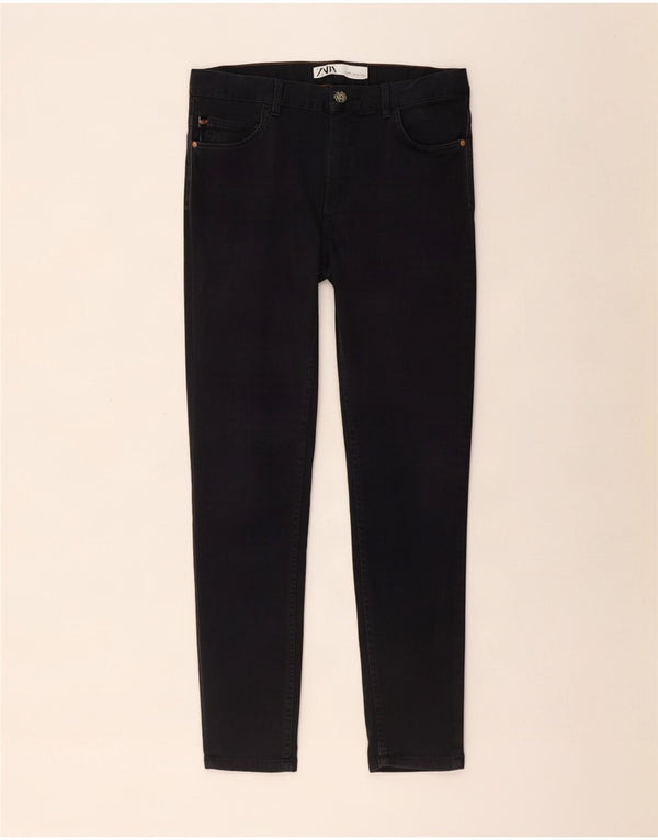 Zara Pantalon décontracté skinny pour homme EU 42 Large W32 L30 Noir