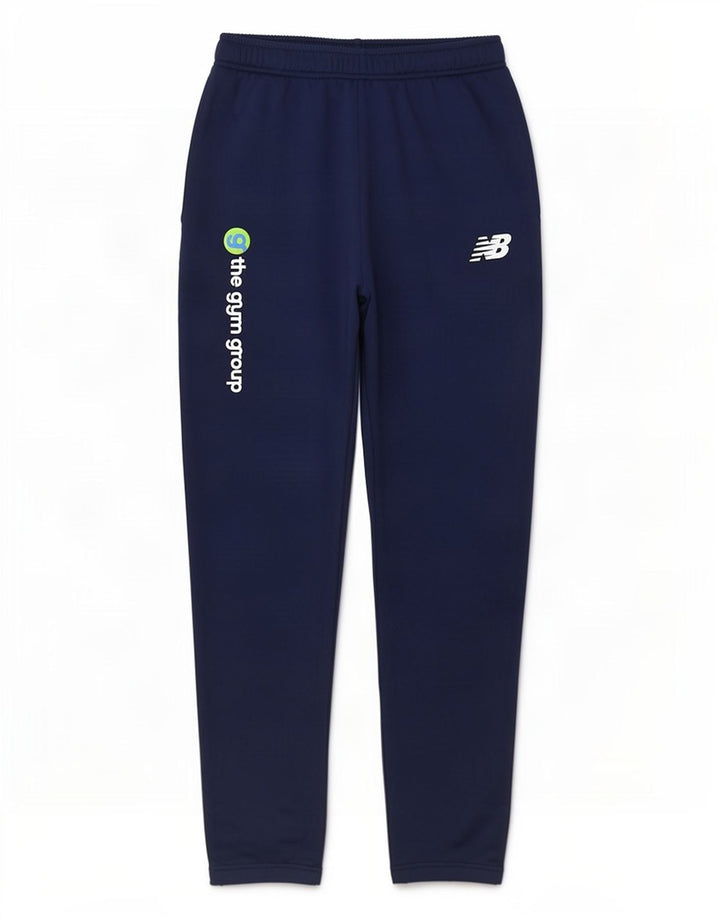 New Balance Pantalon de Survêtement Graphique Homme Bleu Marine Moyen Polyester