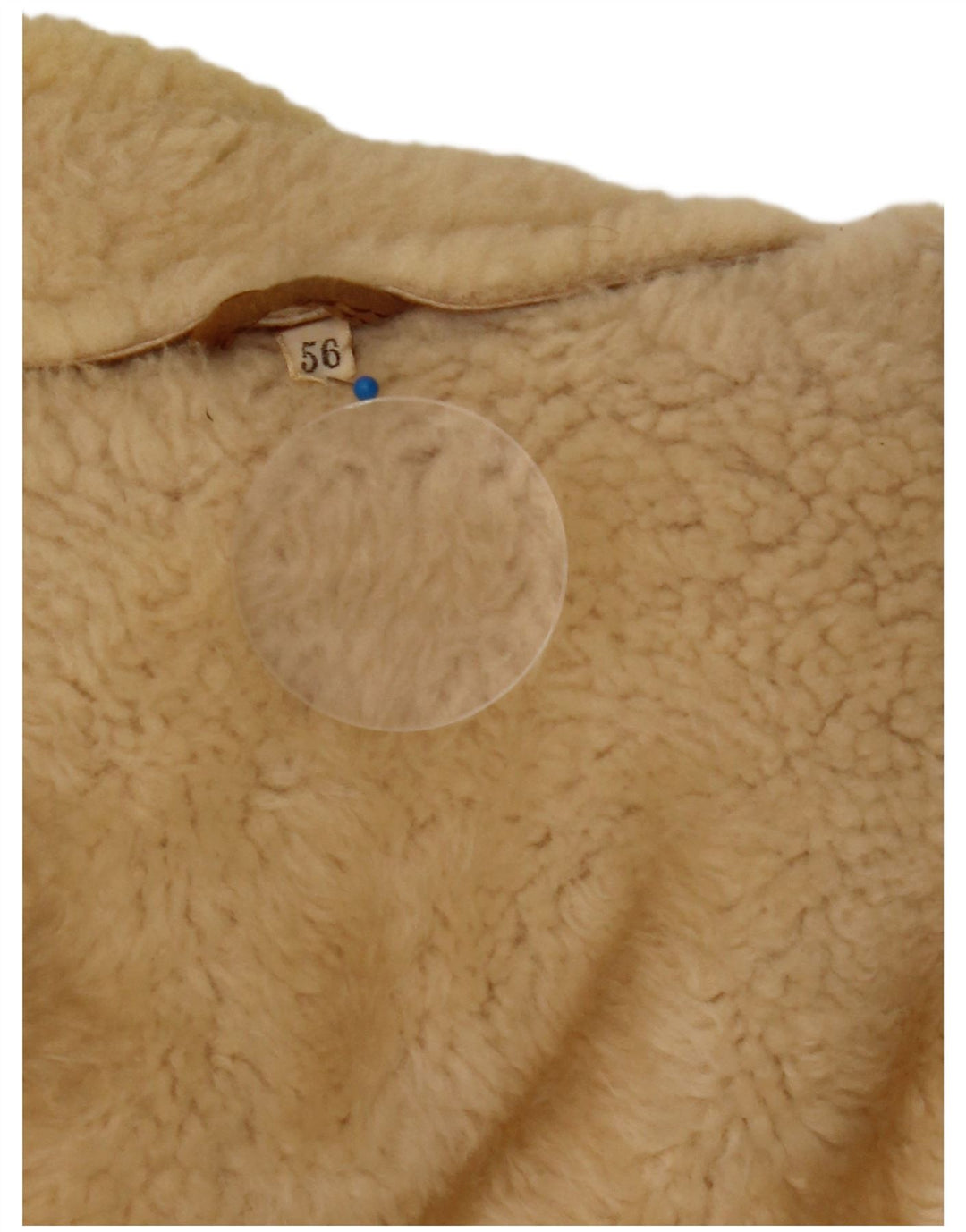 Veste en peau de mouton à double boutonnage vintage pour hommes IT 56 3XL Marron