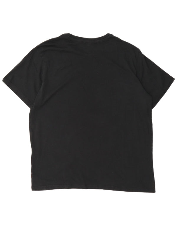 Levi's T-Shirt Graphique Homme Noir Large Coton