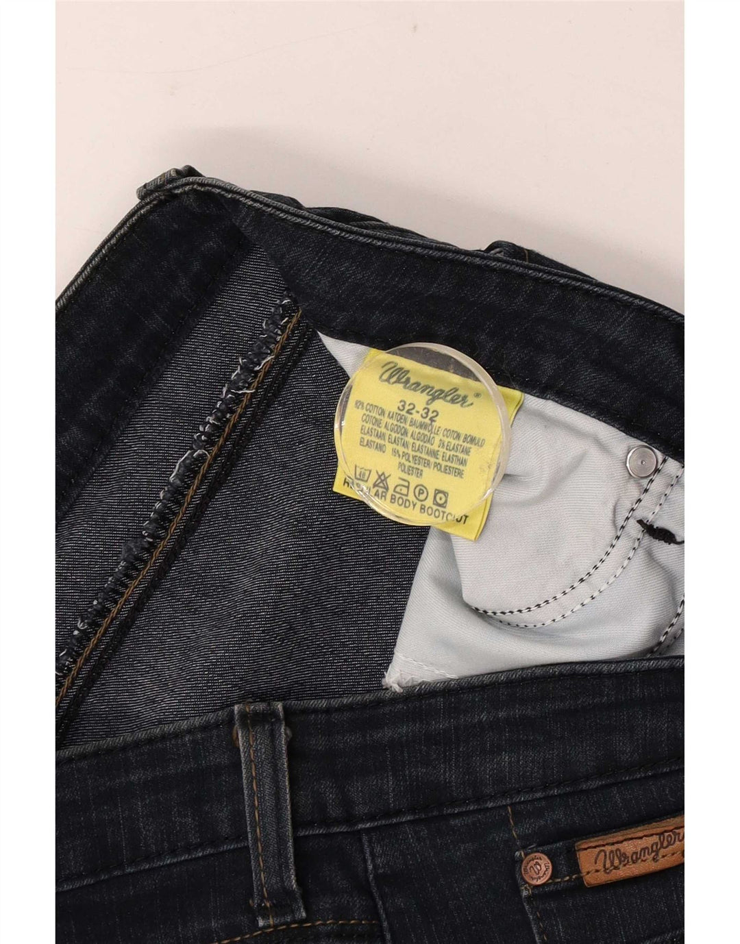 Wrangler Jean Bootcut Femme W32 L32 Bleu Marine Coton