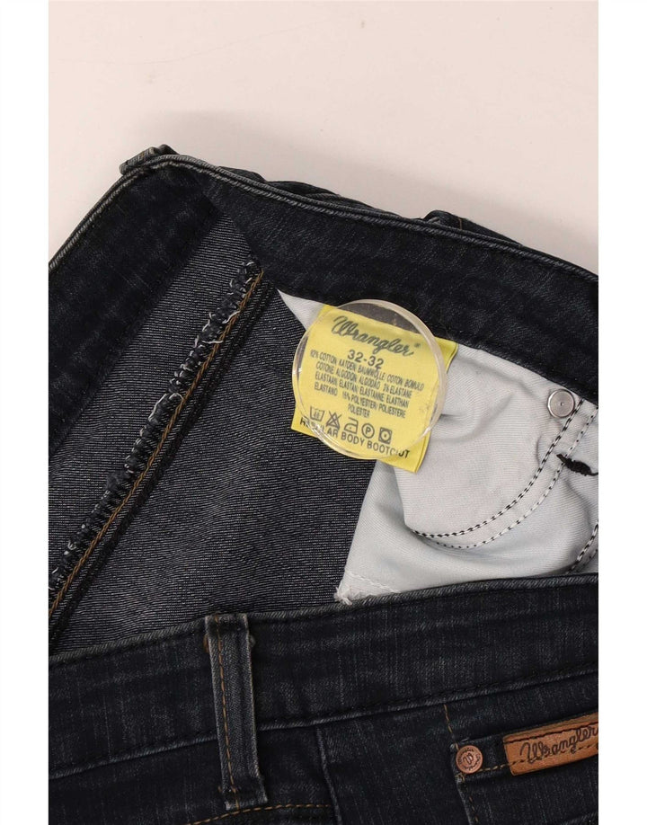 Wrangler Jean Bootcut Femme W32 L32 Bleu Marine Coton