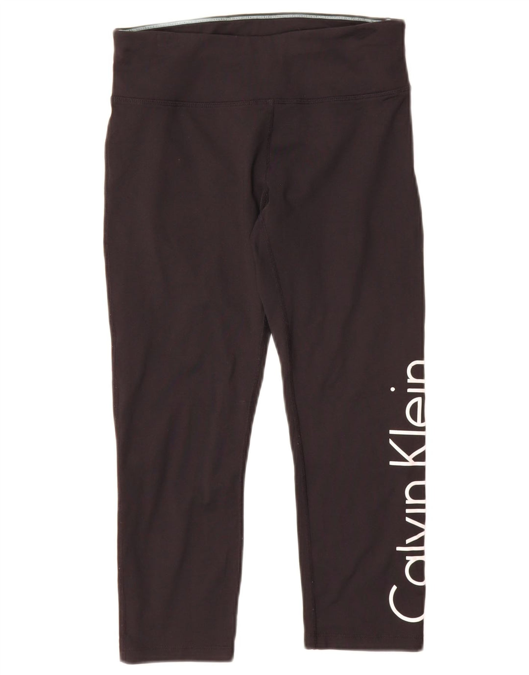 Calvin Klein Leggings graphiques pour femmes UK 10 petit nylon noir