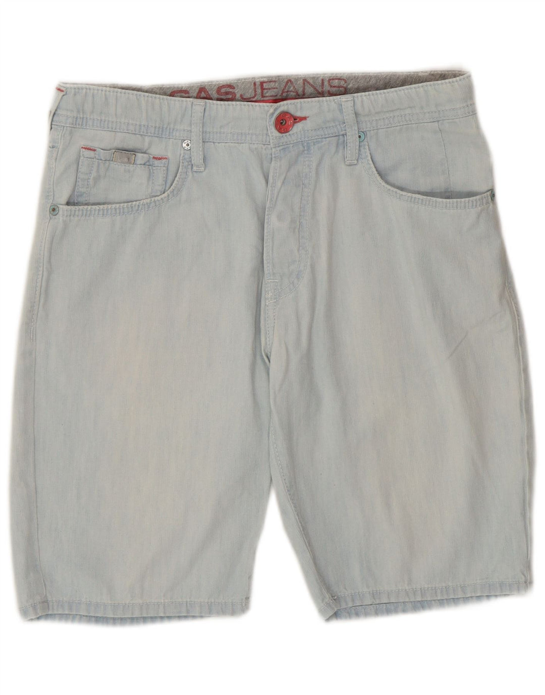 Gas Short en Jean Homme W29 Bleu Moyen Coton