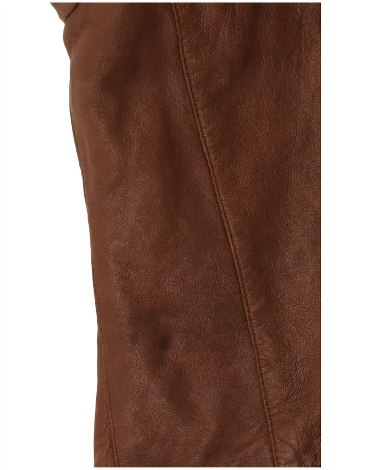 Conbipel Veste en Cuir Femme IT 46 Grand Cuir Marron