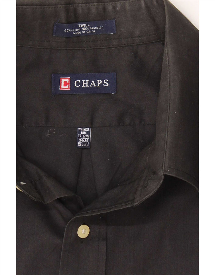 Chaps Chemise Homme Taille 17 1/2 XL Coton Noir