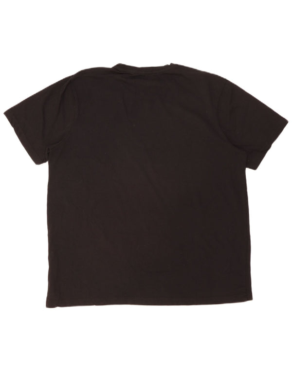 MOUNTAIN WAREHOUSE T-shirt graphique pour hommes, grand, en coton noir