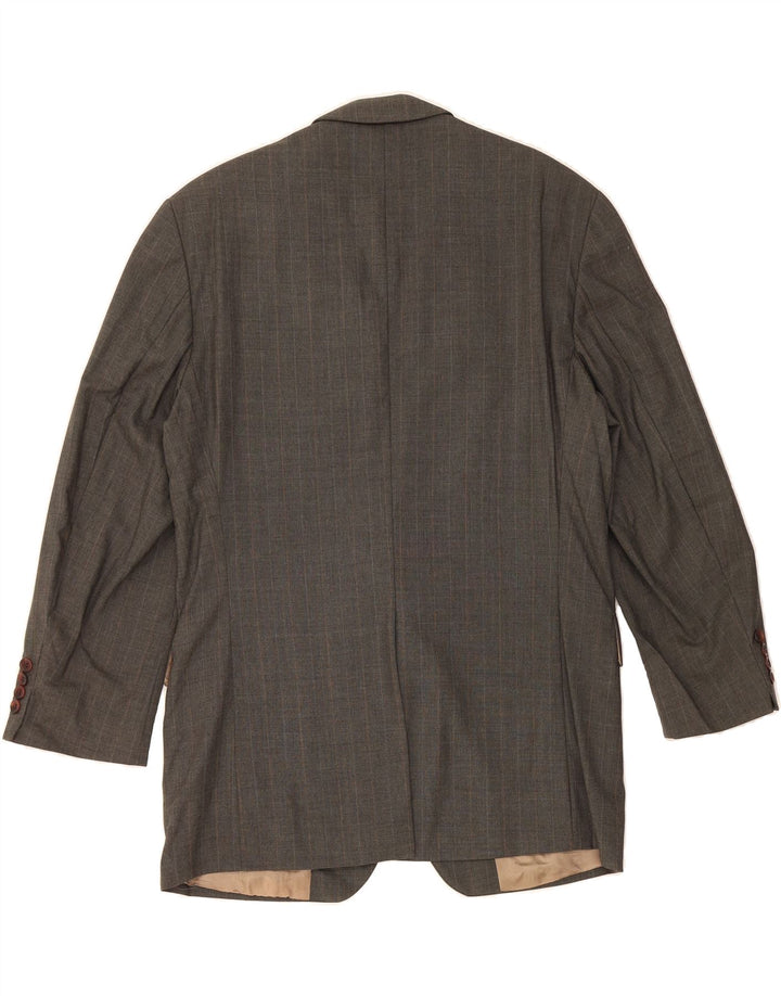 CHAPS Mens 2 Button Blazer Jacket UK 42 XL Grey Check Wool Vintage Chaps and Second-Hand Chaps from Messina Hembry 