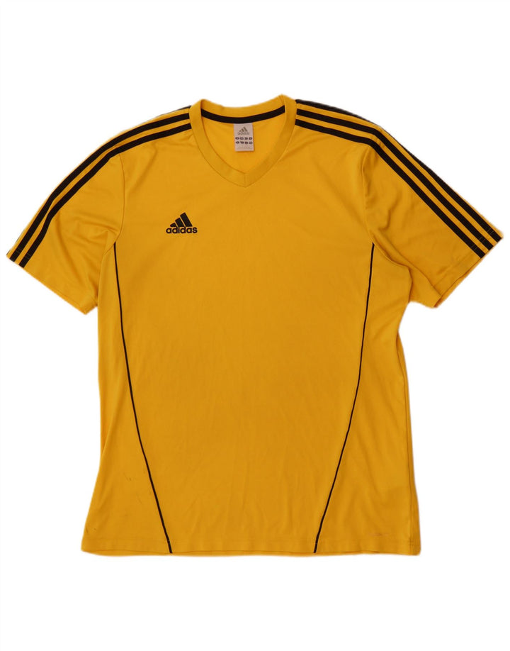 Adidas T-Shirt Homme Haut Large Jaune Polyester