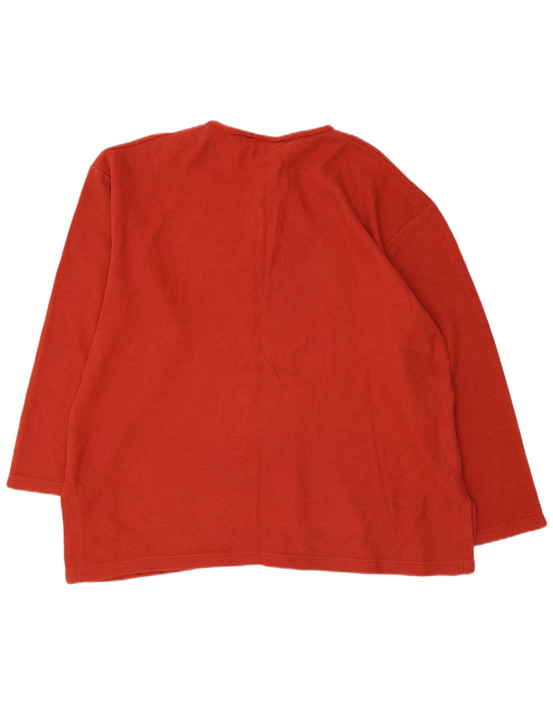 LAURA ASHLEY Haut surdimensionné à manches longues pour femme UK 18 XL Coton rouge