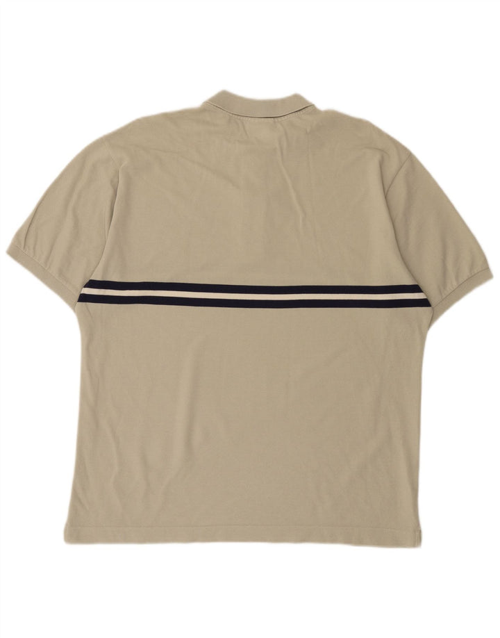 Lacoste Polo Homme Taille 7 2XL Beige Rayé
