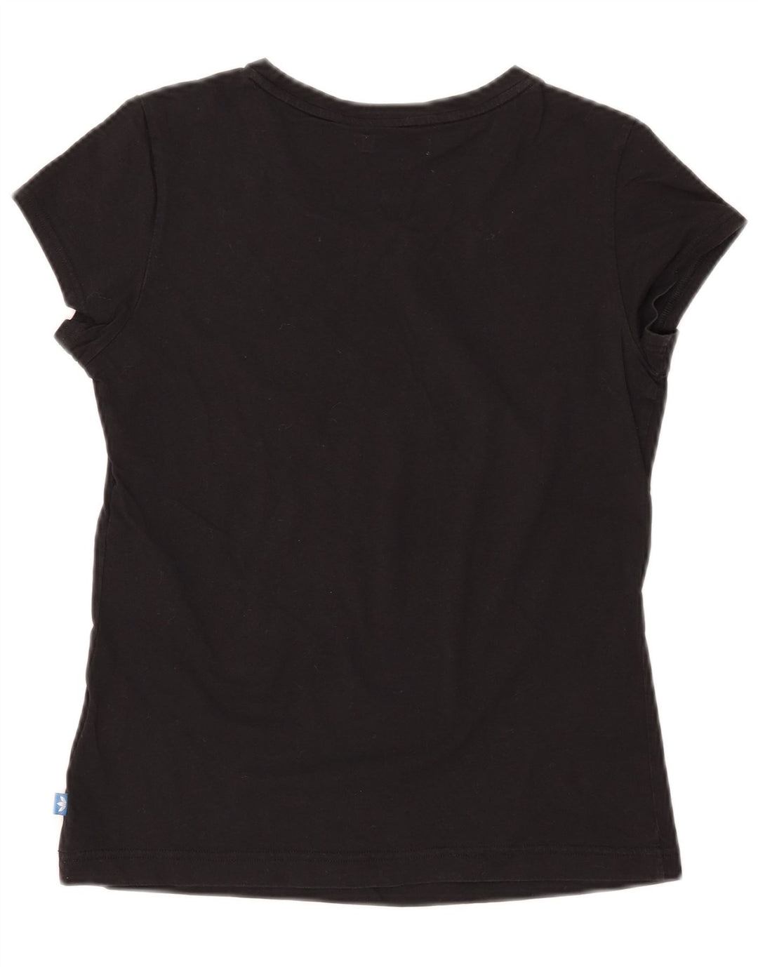 ADIDAS T-Shirt Graphique Femme Top IT 40 Petit Noir Coton