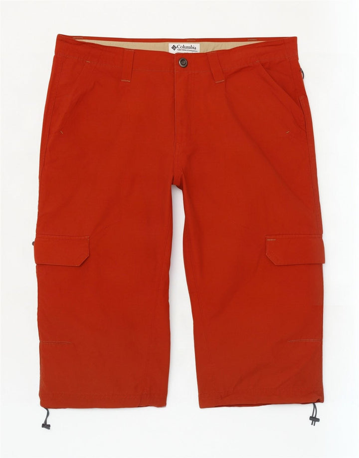 Columbia Short Cargo Homme W34 Large Orange Coton
