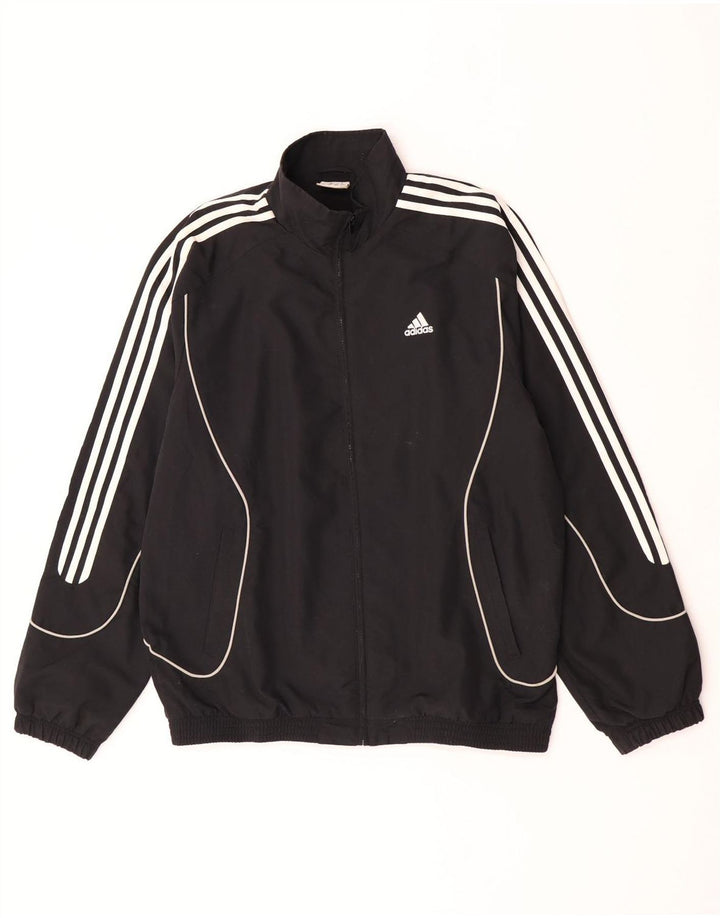Adidas Veste de survêtement pour homme UK 42/44 Large Noir Polyester