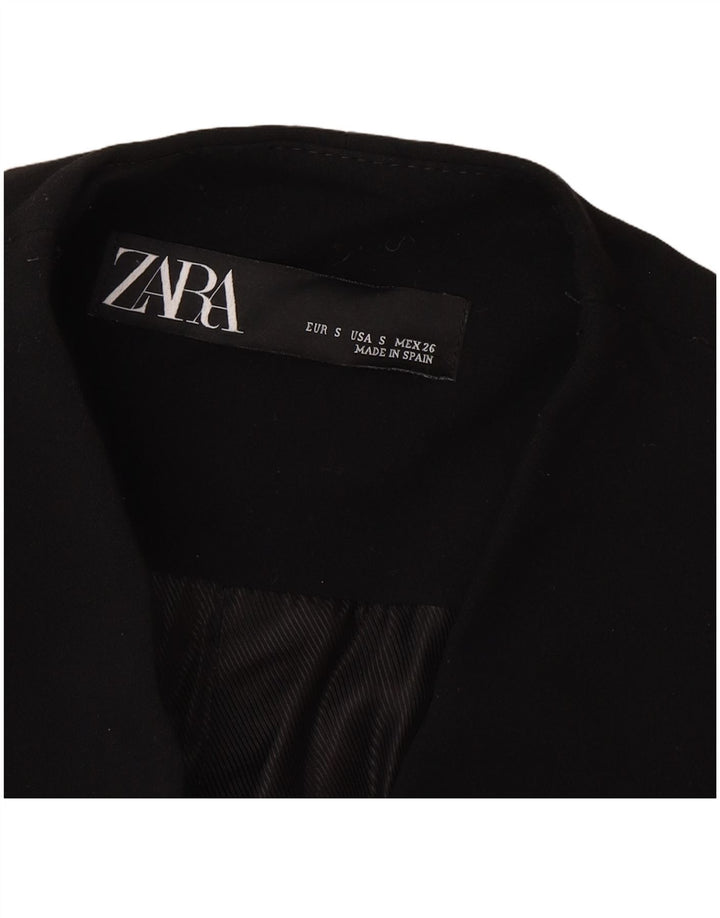 Zara Veste Blazer Femme UK 10 Petit Noir
