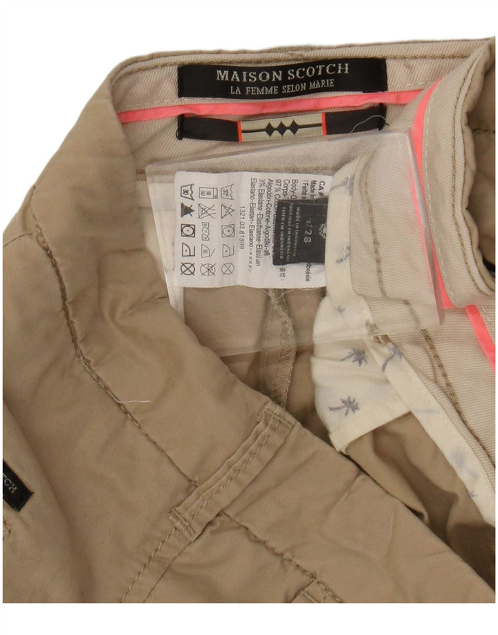 Maison Scotch Short Chino Femme W28 Coton Beige Moyen