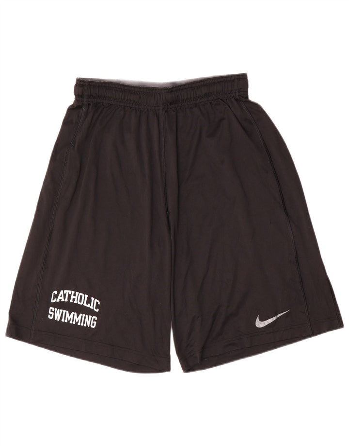 Nike Short de sport Dri Fit Graphic pour homme en polyester noir moyen