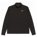 Nike Femme Dri Fit Zip Neck Sweatshirt Jumper UK 16 Large Noir Polyester
