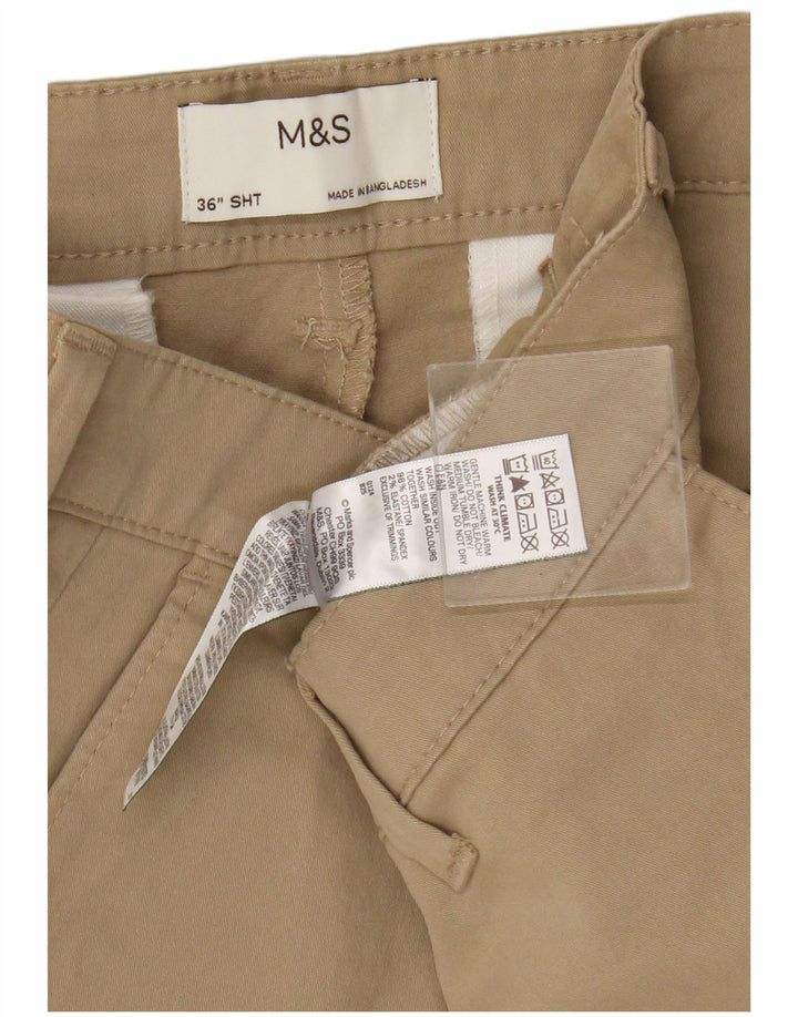 Marks & Spencer Short Chino Homme W36 Grand Coton Beige