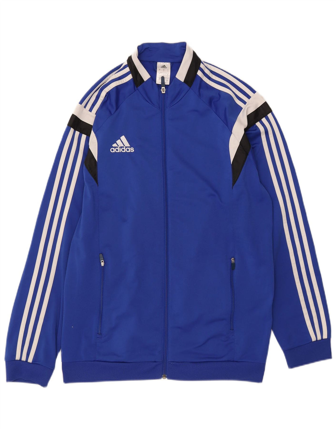 Adidas Veste de survêtement pour homme Large Bleu Colorblock Polyester
