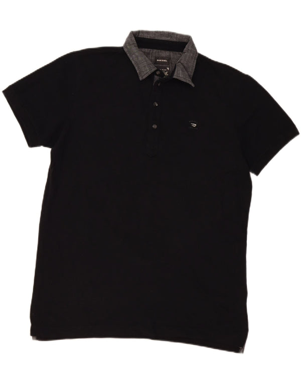 Diesel Polo Slim Fit XL Homme Noir Colourblock Coton