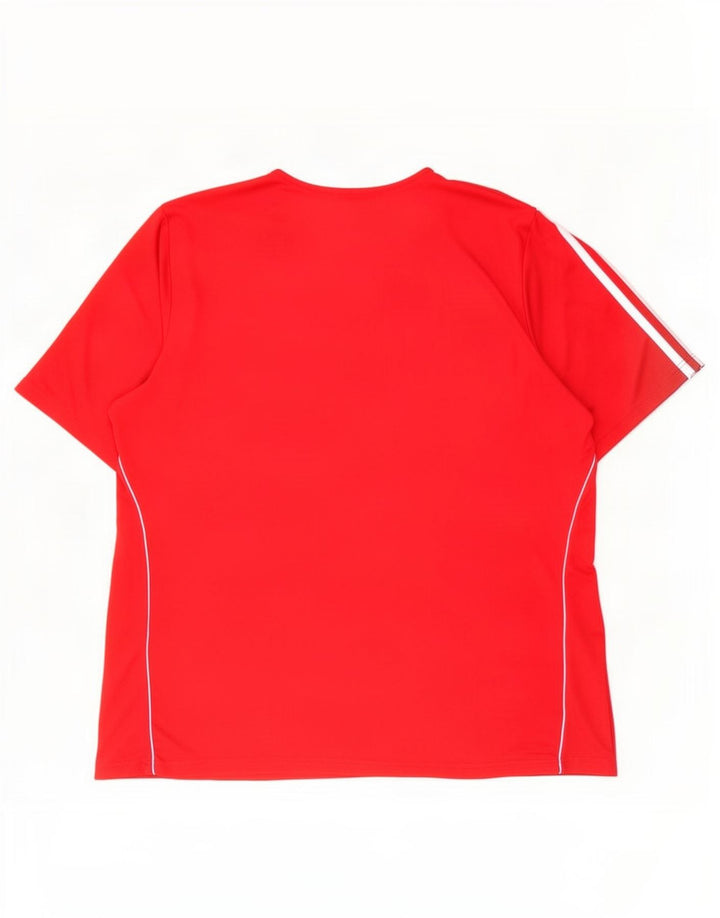Adidas Hommes Climalite T-Shirt Haut 2XL Rouge Polyester
