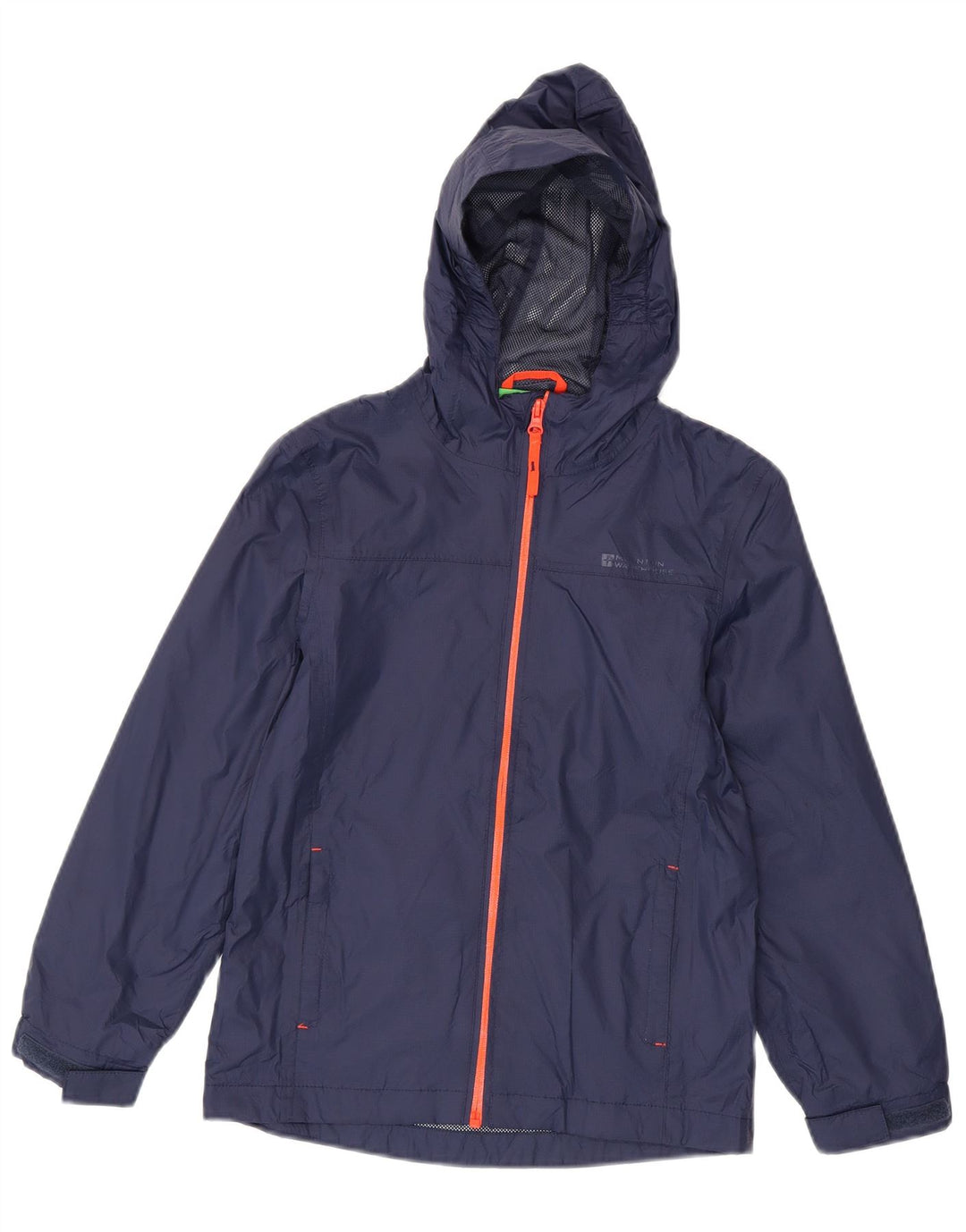 MOUNTAIN WAREHOUSE Veste de Pluie à Capuche Garçon 9-10 Ans Nylon Bleu Marine