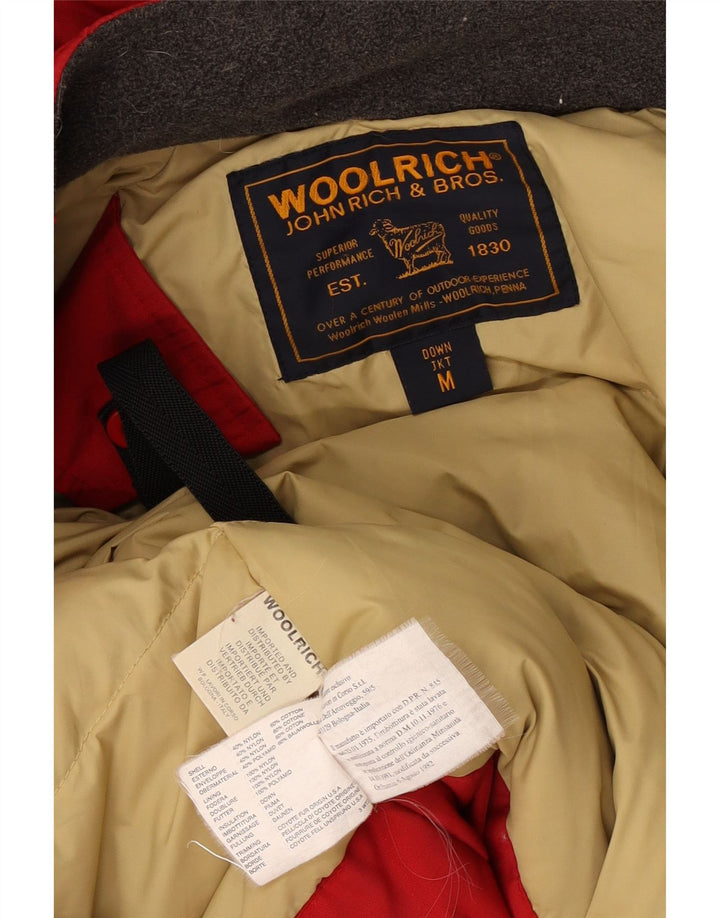 Woolrich Veste matelassée à capuche pour femme UK 44 Medium Red Nylon
