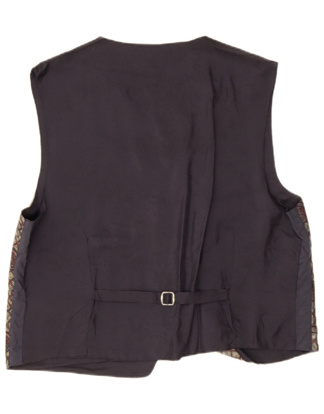 Gilet vintage à motif abstrait pour homme, grand gris rétro