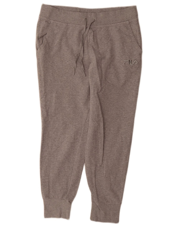 Fila Pantalon de survêtement pour femme Joggers UK 16 Large Gris Coton