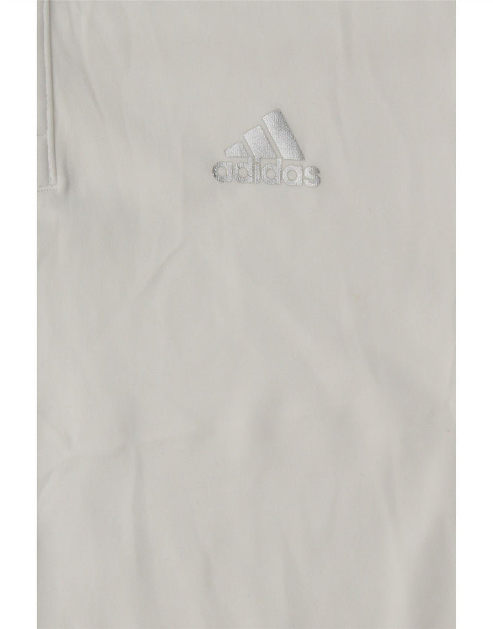 Adidas Hommes Climalite Polo Petit Blanc