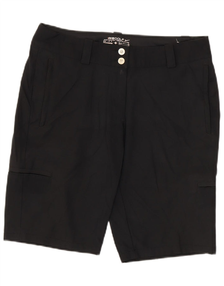 NIKE Short cargo de golf pour femme UK 10 Small W30 Noir Polyester