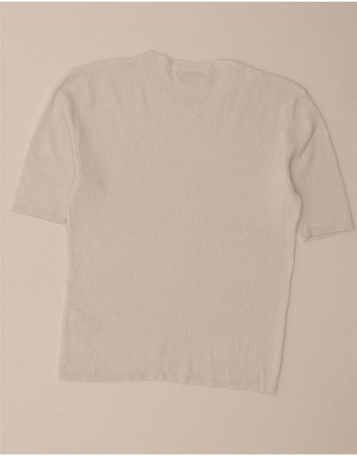Marks & Spencer T-Shirt Homme Haut Large Blanc Viscose