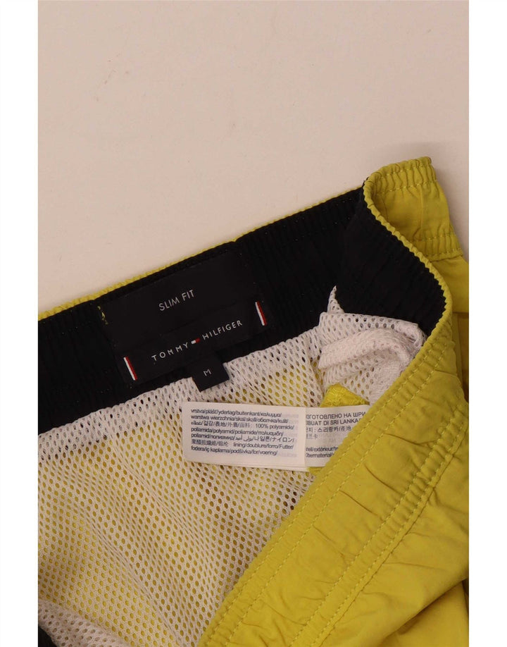 Tommy Hilfiger Short de Bain Graphic Slim Fit Homme Jaune Moyen