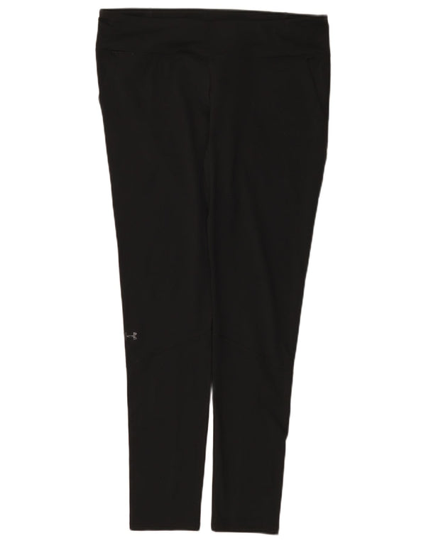 Under Armour Legging Heat Gear pour femme UK 14 Large Noir