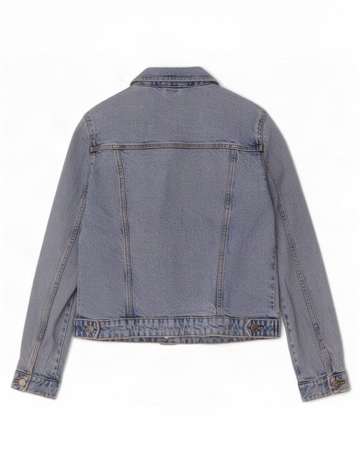 Zara Veste en jean pour femme UK 14 Large Bleu