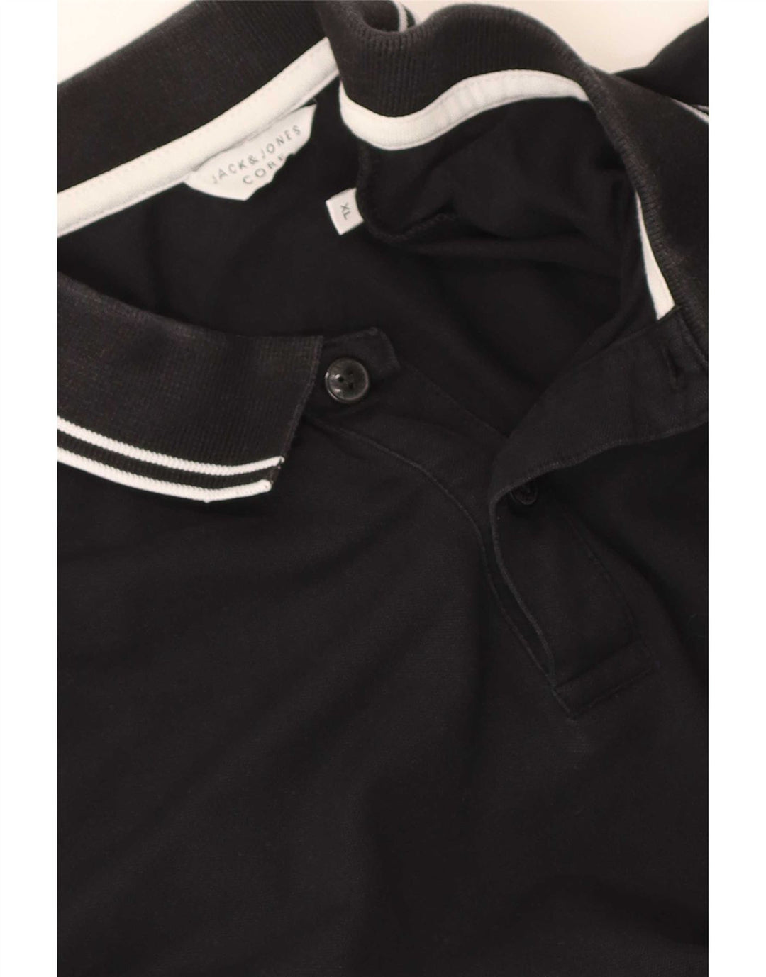 Jack & Jones Polo Homme XL Noir Rayé