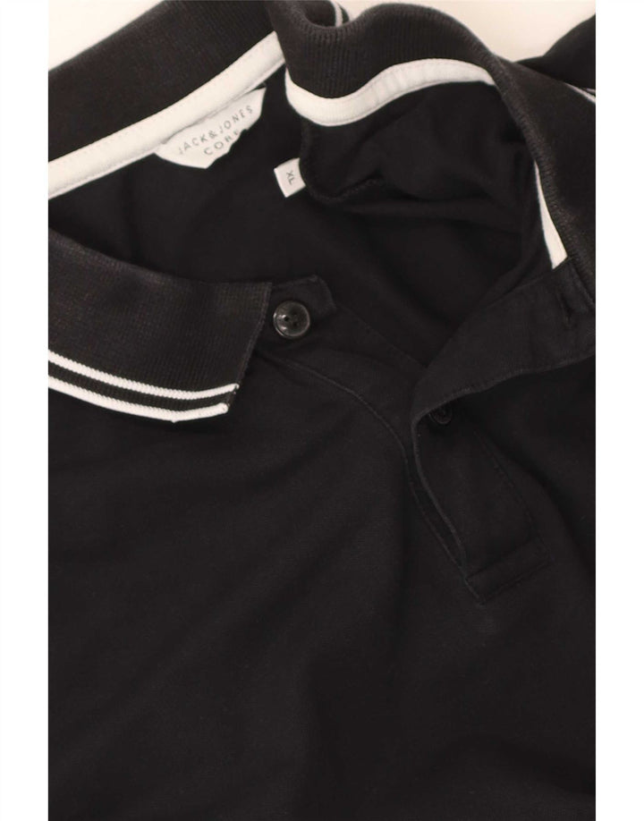 Jack & Jones Polo Homme XL Noir Rayé