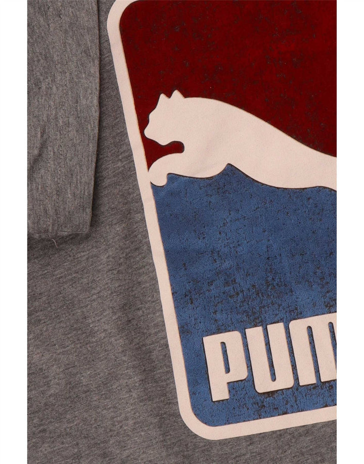 Puma T-shirt graphique pour homme, grand, gris