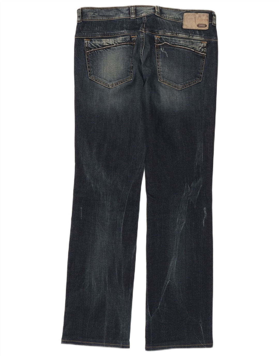 DIESEL Femme Soozy Jean Droit W30 L34 Bleu Coton