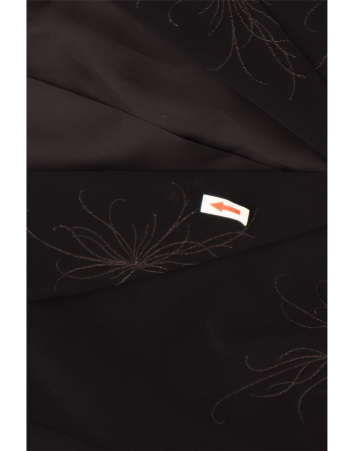 Laura Ashley Veste Blazer 1 Bouton pour Femme UK 16 Grand Noir Floral